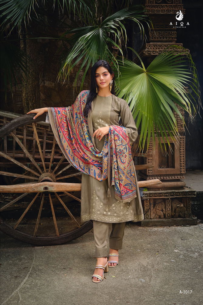 Kaifiyat By Aiqa Pashmina Printed Suits Catalog